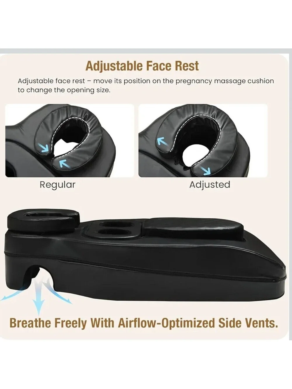 Pregnancy Massage Cushion & Headrest Prenatal Bolster Full Body Support